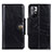 Coque Portefeuille Livre Cuir Etui Clapet M12L pour Xiaomi Redmi Note 11 5G Noir