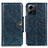 Coque Portefeuille Livre Cuir Etui Clapet M12L pour Xiaomi Redmi Note 12 4G Bleu