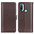 Coque Portefeuille Livre Cuir Etui Clapet M13L pour Motorola Moto E40 Marron