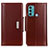 Coque Portefeuille Livre Cuir Etui Clapet M13L pour Motorola Moto G40 Fusion Marron