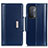 Coque Portefeuille Livre Cuir Etui Clapet M13L pour Oppo A54 5G Bleu