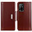 Coque Portefeuille Livre Cuir Etui Clapet M13L pour Oppo F19 Pro+ Plus 5G Marron