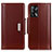 Coque Portefeuille Livre Cuir Etui Clapet M13L pour Oppo F19s Marron