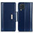 Coque Portefeuille Livre Cuir Etui Clapet M13L pour Samsung Galaxy M32 4G Bleu