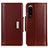 Coque Portefeuille Livre Cuir Etui Clapet M13L pour Sony Xperia 5 III SO-53B Marron