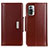 Coque Portefeuille Livre Cuir Etui Clapet M13L pour Xiaomi Redmi Note 10 Pro 4G Marron