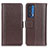 Coque Portefeuille Livre Cuir Etui Clapet M14L pour Motorola Moto Edge (2021) 5G Marron