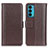 Coque Portefeuille Livre Cuir Etui Clapet M14L pour Motorola Moto Edge Lite 5G Marron