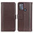 Coque Portefeuille Livre Cuir Etui Clapet M14L pour Motorola Moto G50 Marron