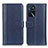 Coque Portefeuille Livre Cuir Etui Clapet M14L pour Oppo A16s Bleu