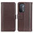 Coque Portefeuille Livre Cuir Etui Clapet M14L pour Oppo A54 5G Marron