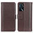 Coque Portefeuille Livre Cuir Etui Clapet M14L pour Oppo A54s Marron