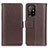 Coque Portefeuille Livre Cuir Etui Clapet M14L pour Oppo F19 Pro+ Plus 5G Marron