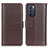 Coque Portefeuille Livre Cuir Etui Clapet M14L pour Oppo Reno6 5G Marron