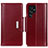 Coque Portefeuille Livre Cuir Etui Clapet M14L pour Samsung Galaxy S22 Ultra 5G Rouge