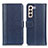 Coque Portefeuille Livre Cuir Etui Clapet M14L pour Samsung Galaxy S23 Plus 5G Bleu