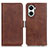 Coque Portefeuille Livre Cuir Etui Clapet M15L pour Huawei Nova 10 SE Marron