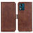 Coque Portefeuille Livre Cuir Etui Clapet M15L pour Motorola Moto E13 Marron