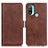 Coque Portefeuille Livre Cuir Etui Clapet M15L pour Motorola Moto E20 Marron