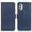 Coque Portefeuille Livre Cuir Etui Clapet M15L pour Motorola Moto E32 Bleu