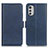 Coque Portefeuille Livre Cuir Etui Clapet M15L pour Motorola Moto E32s Bleu