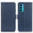 Coque Portefeuille Livre Cuir Etui Clapet M15L pour Motorola Moto Edge 20 5G Bleu