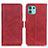 Coque Portefeuille Livre Cuir Etui Clapet M15L pour Motorola Moto Edge 20 Lite 5G Rouge