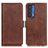 Coque Portefeuille Livre Cuir Etui Clapet M15L pour Motorola Moto Edge (2021) 5G Marron