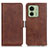 Coque Portefeuille Livre Cuir Etui Clapet M15L pour Motorola Moto Edge (2023) 5G Marron