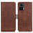 Coque Portefeuille Livre Cuir Etui Clapet M15L pour Motorola Moto Edge 30 Lite 5G Marron