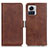 Coque Portefeuille Livre Cuir Etui Clapet M15L pour Motorola Moto Edge X30 Pro 5G Marron