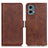 Coque Portefeuille Livre Cuir Etui Clapet M15L pour Motorola Moto G 5G (2023) Marron