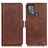 Coque Portefeuille Livre Cuir Etui Clapet M15L pour Motorola Moto G50 Marron