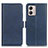 Coque Portefeuille Livre Cuir Etui Clapet M15L pour Motorola Moto G53 5G Bleu