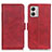 Coque Portefeuille Livre Cuir Etui Clapet M15L pour Motorola Moto G53 5G Rouge