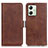 Coque Portefeuille Livre Cuir Etui Clapet M15L pour Motorola Moto G54 5G Marron