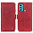 Coque Portefeuille Livre Cuir Etui Clapet M15L pour Motorola Moto G60 Rouge