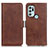 Coque Portefeuille Livre Cuir Etui Clapet M15L pour Motorola Moto G60s Marron