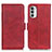 Coque Portefeuille Livre Cuir Etui Clapet M15L pour Motorola Moto G82 5G Rouge