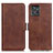 Coque Portefeuille Livre Cuir Etui Clapet M15L pour Motorola ThinkPhone 5G Marron