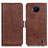 Coque Portefeuille Livre Cuir Etui Clapet M15L pour Nokia C20 Plus Marron