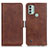 Coque Portefeuille Livre Cuir Etui Clapet M15L pour Nokia C31 Marron