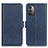 Coque Portefeuille Livre Cuir Etui Clapet M15L pour Nokia G11 Bleu