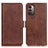 Coque Portefeuille Livre Cuir Etui Clapet M15L pour Nokia G11 Marron