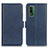 Coque Portefeuille Livre Cuir Etui Clapet M15L pour Nokia XR21 Bleu