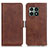 Coque Portefeuille Livre Cuir Etui Clapet M15L pour OnePlus 10 Pro 5G Marron