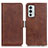 Coque Portefeuille Livre Cuir Etui Clapet M15L pour OnePlus 9RT 5G Marron