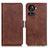 Coque Portefeuille Livre Cuir Etui Clapet M15L pour OnePlus Ace 5G Marron