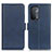Coque Portefeuille Livre Cuir Etui Clapet M15L pour Oppo A54 5G Bleu
