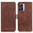 Coque Portefeuille Livre Cuir Etui Clapet M15L pour Oppo A77 5G Marron